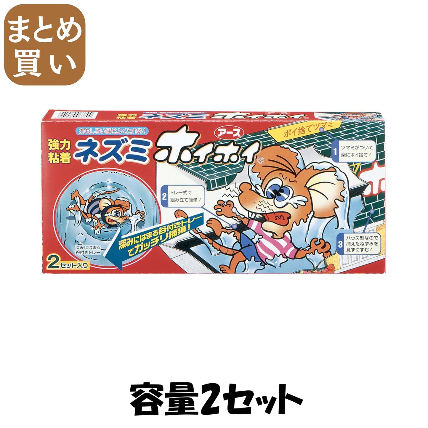 【まとめ買い】ネズミホイホイ 容量2セット×20点セット アース製薬 殺虫剤・ネズミ
