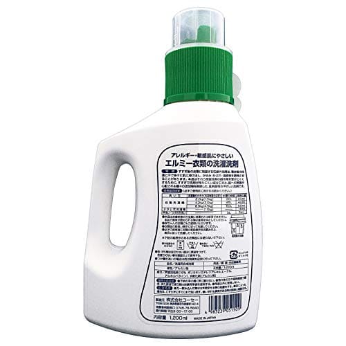 【まとめ買い】エルミーアトピー衣類の洗濯洗剤１２００ＭＬ 10点セット コーセー 衣料用洗剤・自然派