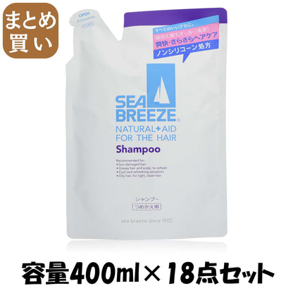 【まとめ買い】シーブリーズ シャンプー詰替　４００ＭＬ 容量400ML×18点セットファイントゥデイ シャンプー