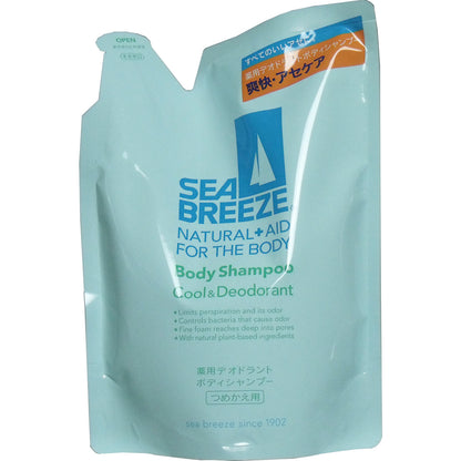 【まとめ買い】シーブリーズ　ボディＳクール＆デオ詰替４００ＭＬ 容量400ML×18点セットファイントゥデイ ボディソープ