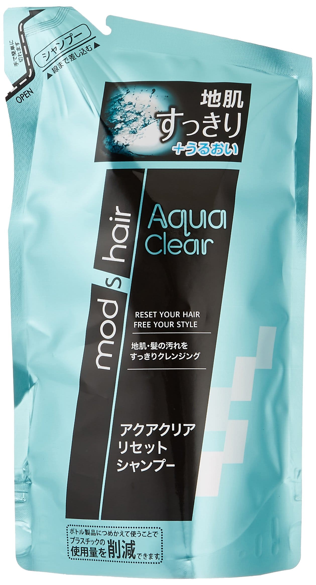 【まとめ買い】モッズ・ヘア　アクアクリア　リセットシャンプー　つめかえ用　３５０ｍｌ 容量350ML×12点セット シャンプー