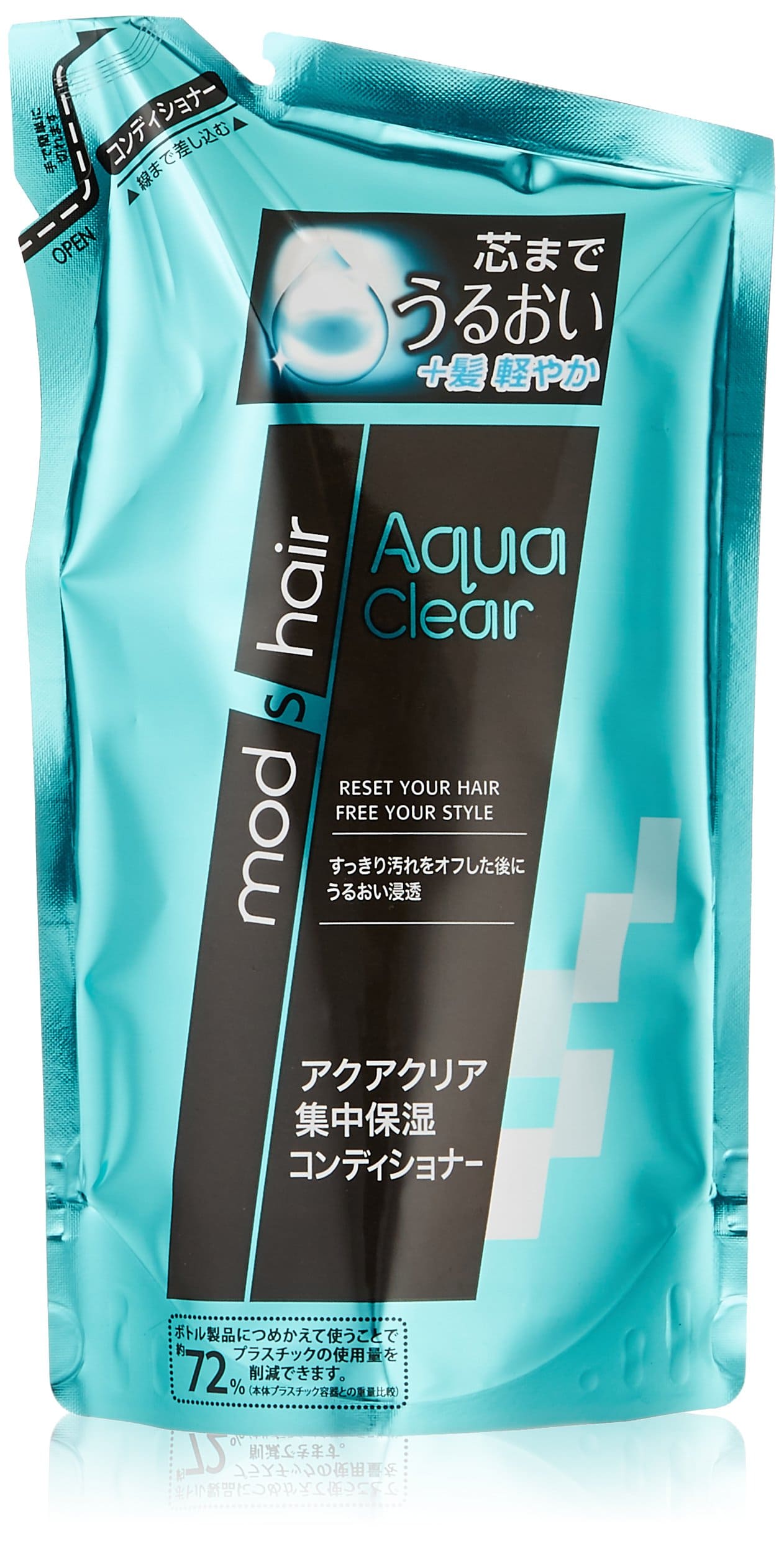 【まとめ買い】モッズ　ヘアアクアクリアＣＤ替え３５０ＭＬ 容量350ML×12点セット ユニリーバ コンディショナー・リンス