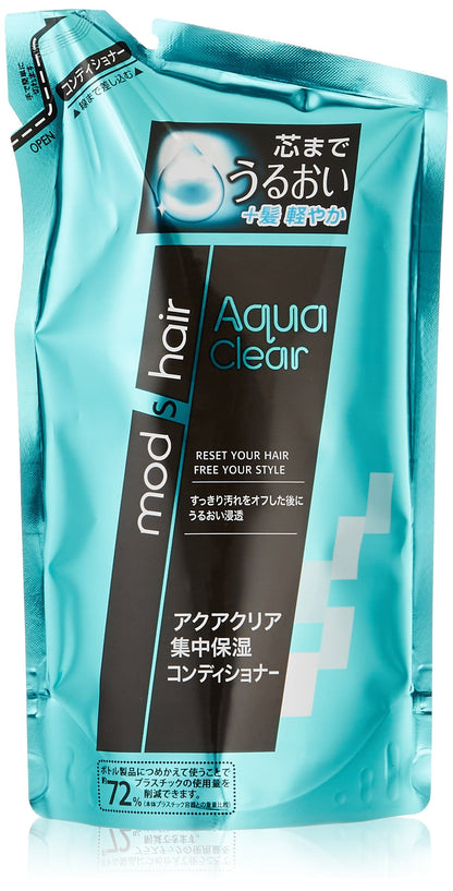 【まとめ買い】モッズ　ヘアアクアクリアＣＤ替え３５０ＭＬ 容量350ML×12点セット ユニリーバ コンディショナー・リンス