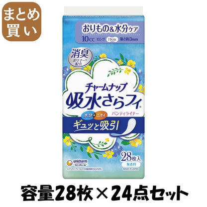 【まとめ買い】吸水さらフイロングパンティライナー無香料２８枚 容量28枚×24点セット ユニ・チャーム（ユニチャーム） 生理用品