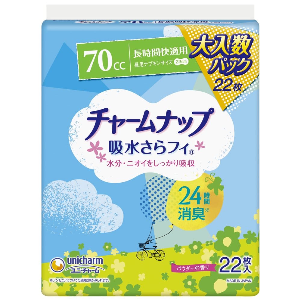 【まとめ買い】チャ－ムナップ長時間快適用２２枚 容量22枚×12点セット ユニ・チャーム（ユニチャーム） 生理用品