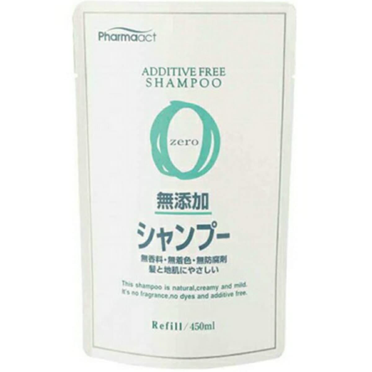 【まとめ買い】ファーマアクト　無添加シャンプー　詰替用 容量450ML×24点セット 熊野油脂 シャンプー