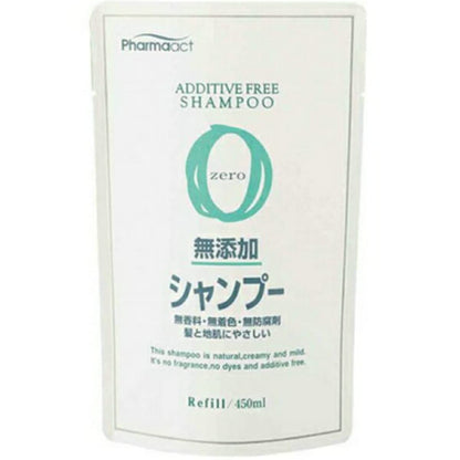 【まとめ買い】ファーマアクト　無添加シャンプー　詰替用 容量450ML×24点セット 熊野油脂 シャンプー