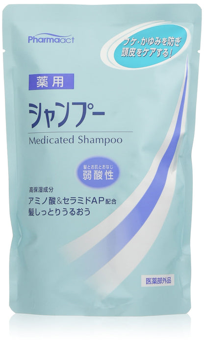 【まとめ買い】ファーマアクト　弱酸性薬用シャンプー 容量400ML×24点セット 熊野油脂 シャンプー