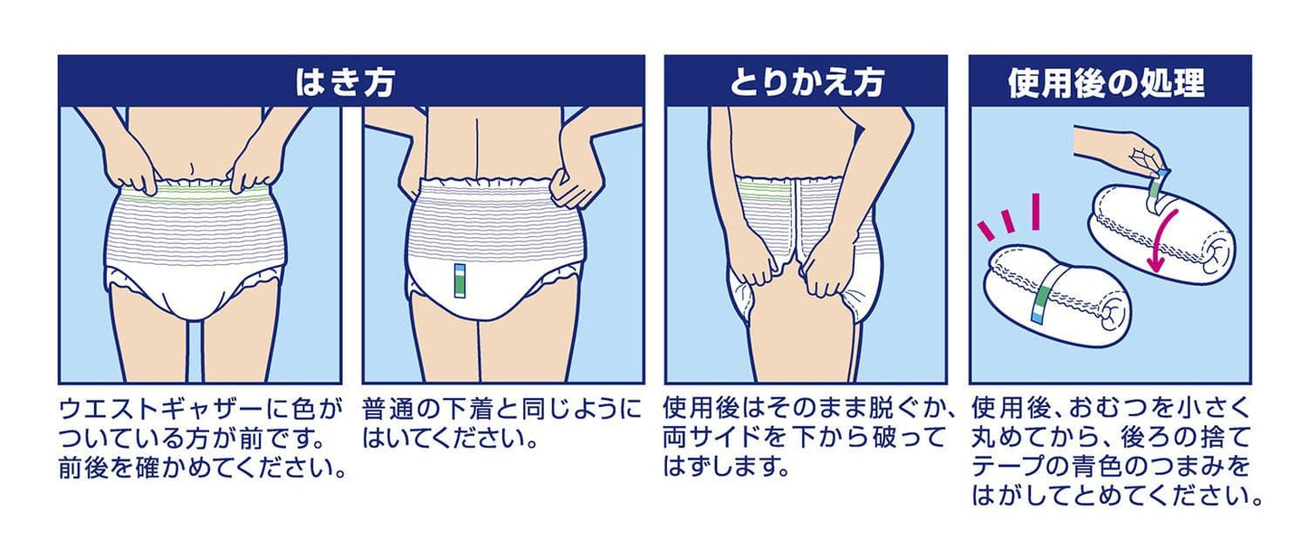 【まとめ買い】リフレ　はくパンツ　たっぷり吸収ＬＬ　１６枚 容量16マイ×6点セット リブドゥコーポレーション 大人用オムツ