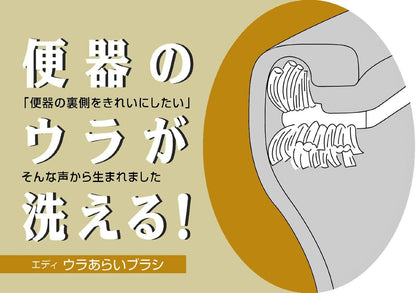 【まとめ買い】ＴＥ－１　エディ　ウラあらいブラシ 5点セット キクロン トイレ用品