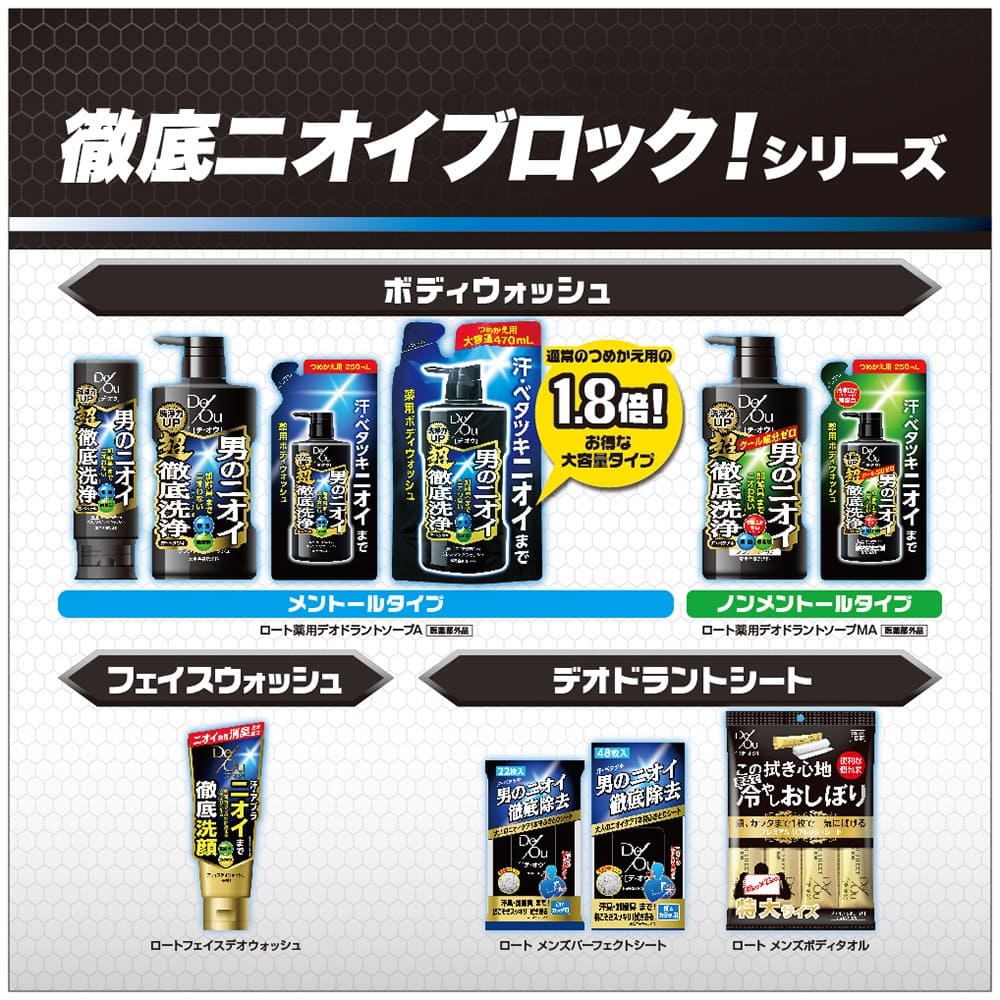 【まとめ買い】デ・オウ　薬用クレンジングウォッシュ　ポンプタイプ 容量520ML×16点セット ロート製薬 ボディソープ