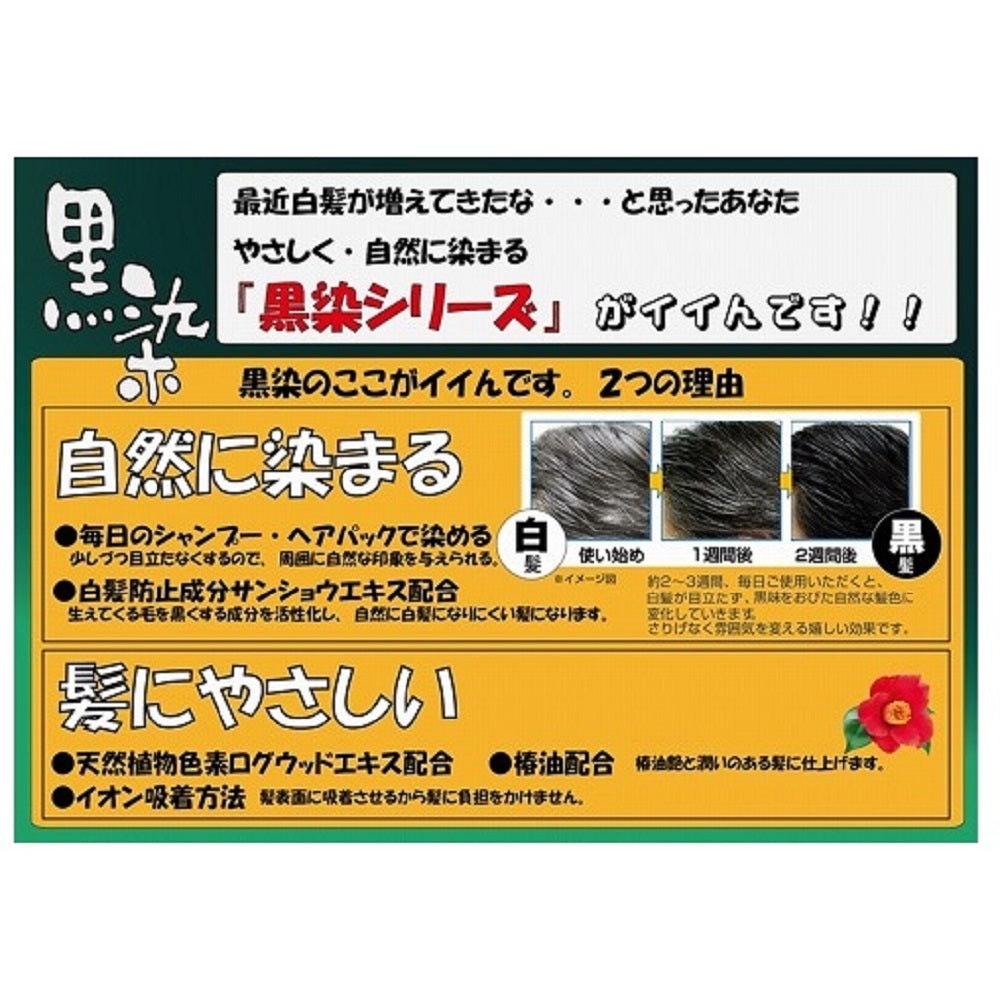 【まとめ買い】黒染ヘアシャンプー　５００ｍｌ 容量500ML×24点セット 黒ばら本舗 シャンプー