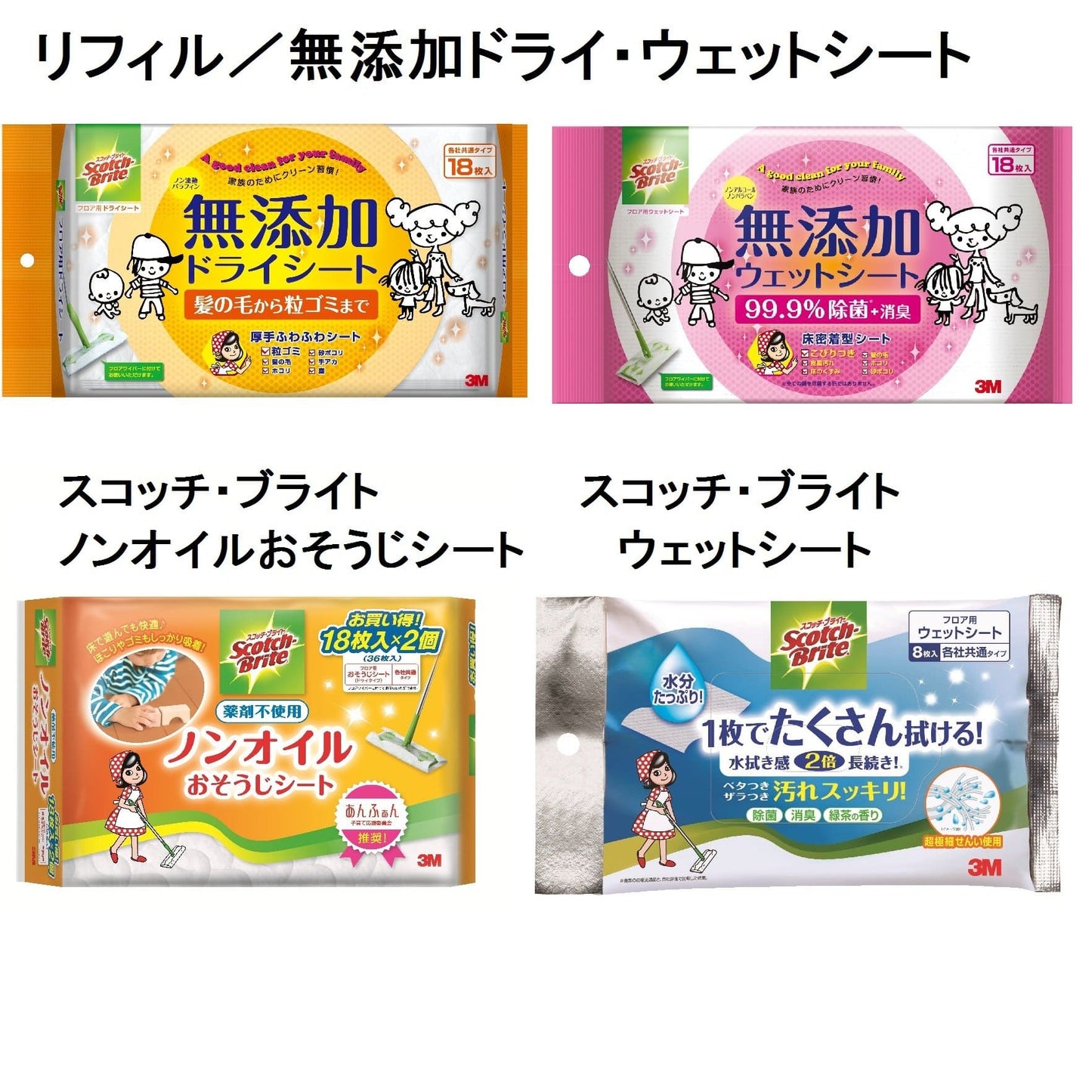 【まとめ買い】スコッチブライト　フロアワイパー（伸縮タイプ）　ＦＷ－ＴＳＳ 容量1ｺ×12点セット スリーエムジャパン