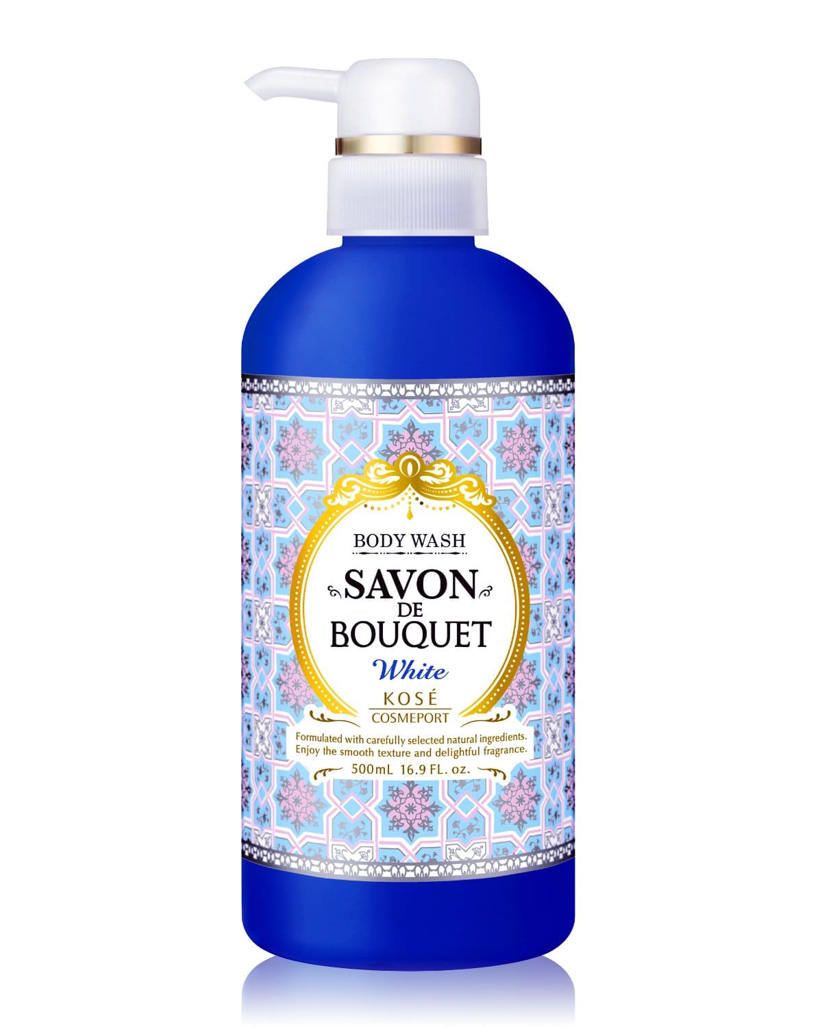 【まとめ買い】サボンドブーケ　ホワイト　ボディウォッシュ 容量500ML×12点セット コーセーコスメポート ボディソープ