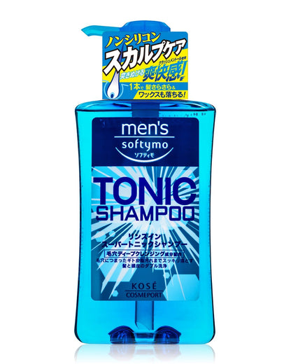 【まとめ買い】メンズ ソフティモ リンスイン スーパートニックシャンプー 容量550ML×12点セットコーセーコスメポート シャンプー