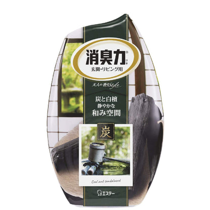 【まとめ買い】玄関・リビング用消臭力　炭と白檀の香り 容量400ML×18点セット エステー 芳香剤・部屋用