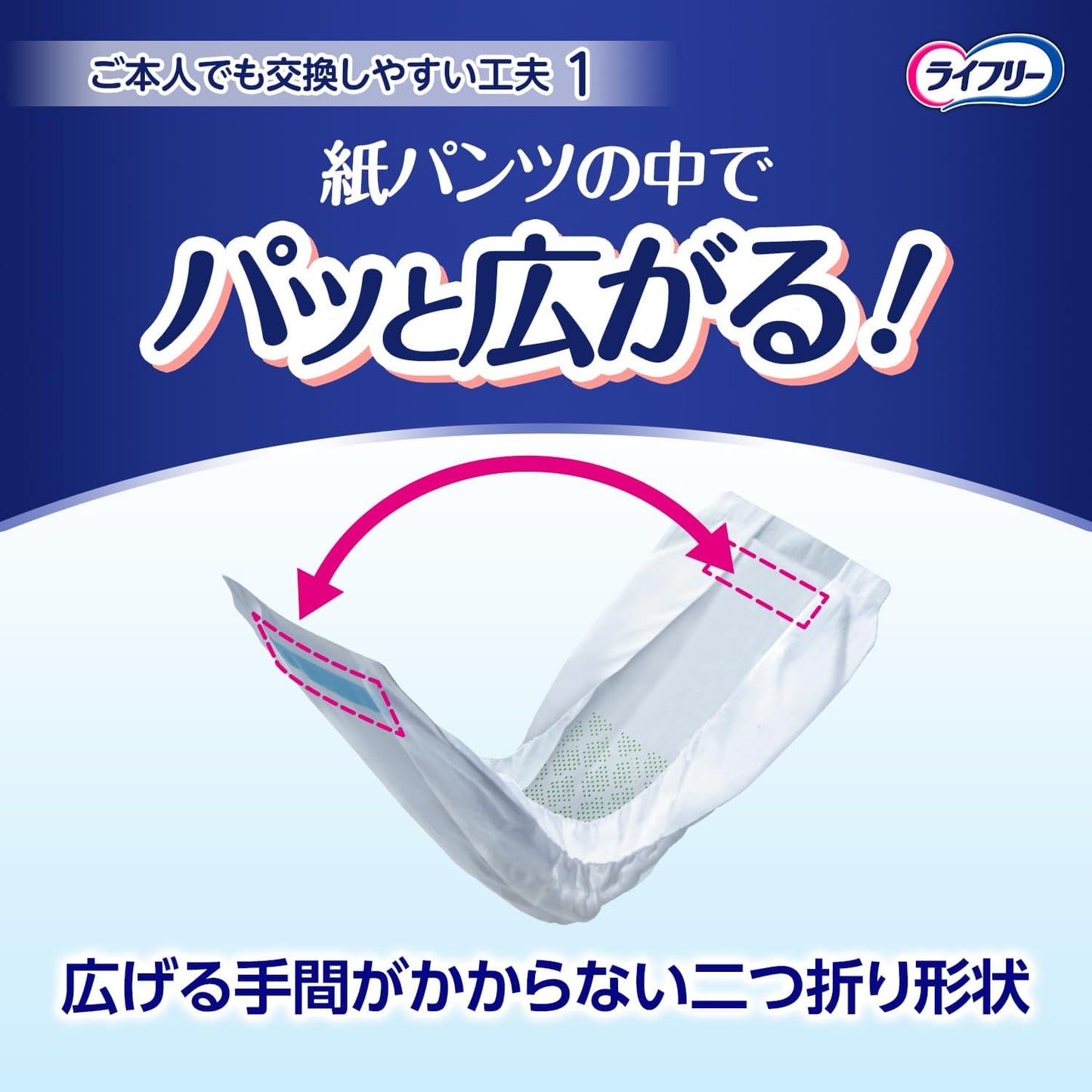 【まとめ買い】ライフリーズレずに安心紙パンツ専用尿とりパッド夜用スーパー１６枚 容量16枚×4点セット 大人用オムツ