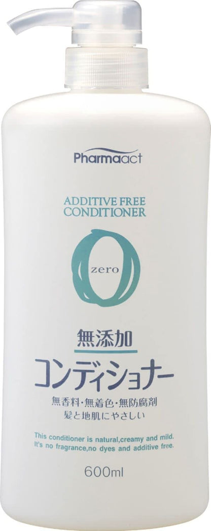 【まとめ買い】ファーマアクト　無添加コンディショナー 容量600ML×16点セット 熊野油脂 コンディショナー・リンス