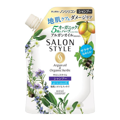 【まとめ買い】サロンスタイル シャンプー （エアインスムース） 詰替 容量360ML×18点セットコーセーコスメポート シャンプー