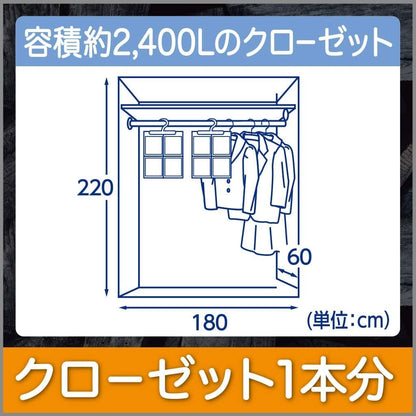 【まとめ買い】備長炭ドライペット　クローゼット用 容量2ﾏｲ×20点セット エステー 除湿剤