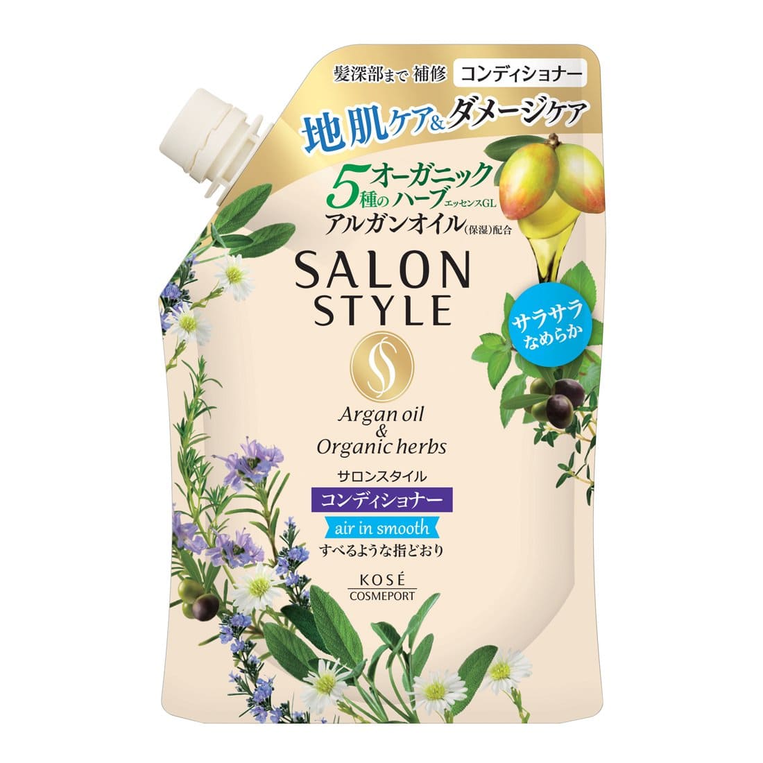 【まとめ買い】サロンスタイル コンディショナー （エアインスムース） 詰替 容量360ML×18点セットコーセーコスメポート シャンプー