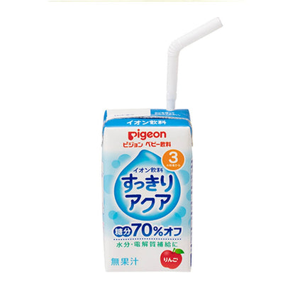 ピピジョン ベビー飲料 イオン飲料 すっきりアクア りんご 125mL×3個パック