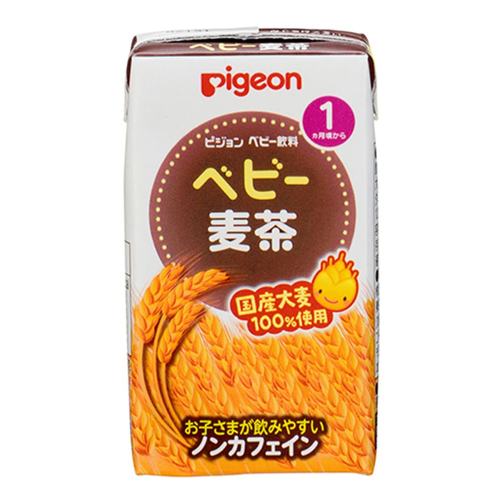 ピピジョン　紙パックベビー飲料　ベビー麦茶　１２５ｍＬ×３個パック