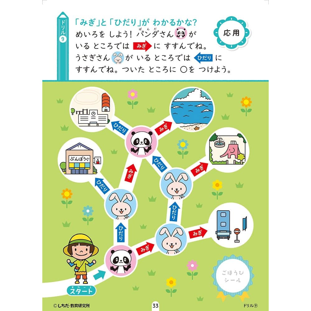 七田式 シールとえんぴつで楽しく学ぶ！ 3・4さい くうかんにんしき