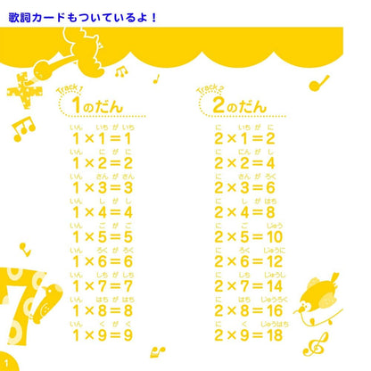 七田式 学習ソング かけざん九九のうた CD＆かけざんチャートつき