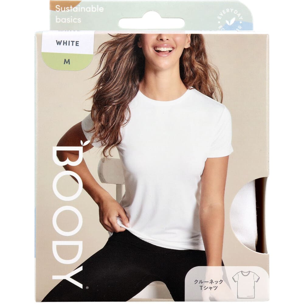 BOODY クルーネックＴシャツ Mサイズ ホワイト