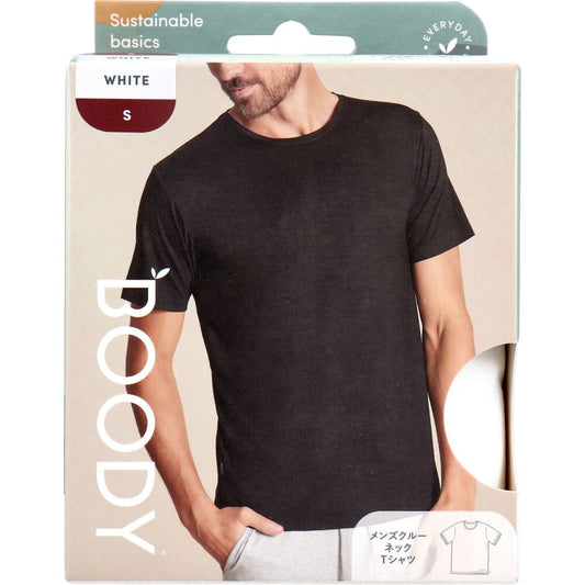 BOODY メンズ クルーネックＴシャツ Sサイズ ホワイト