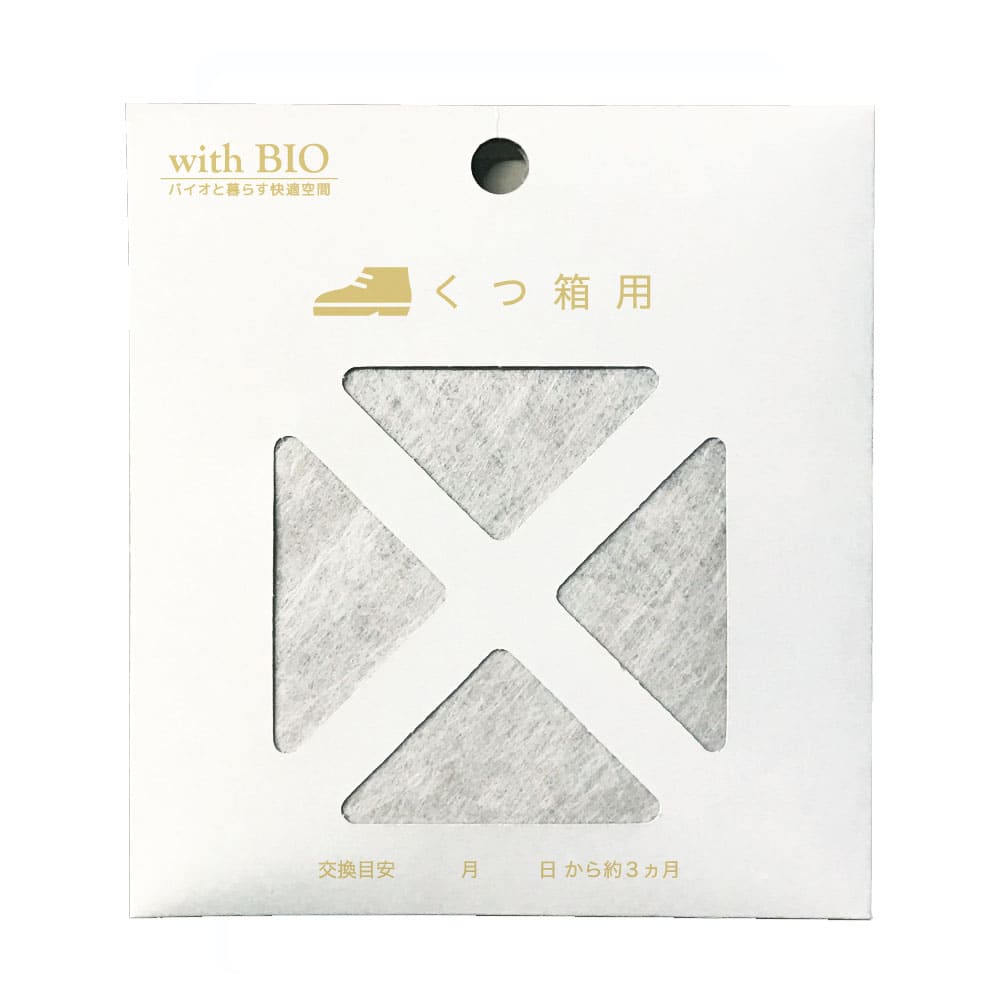 withBIO くつ箱の消臭　貼るタイプ 1個入