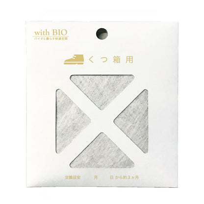 withBIO くつ箱の消臭　貼るタイプ 1個入