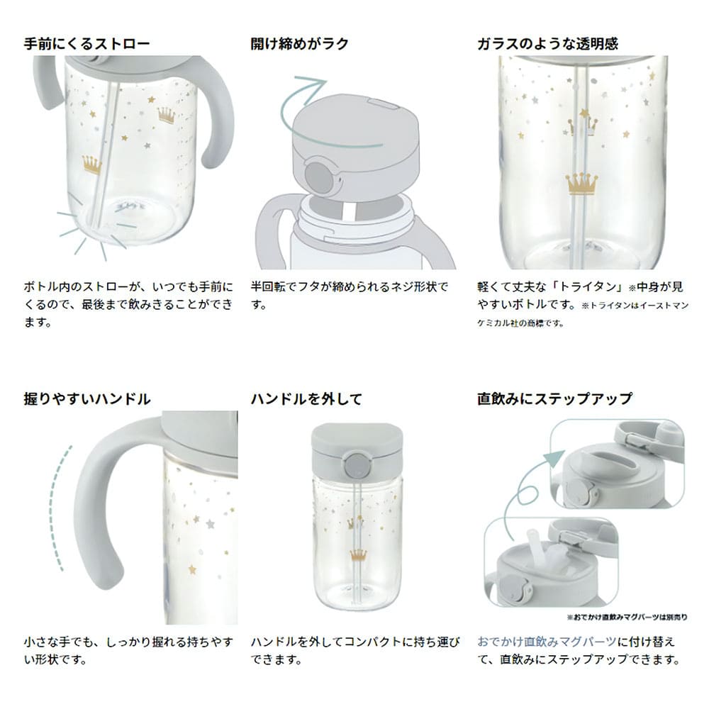 リッチェル アスター おでかけストローマグ 320 ピンク