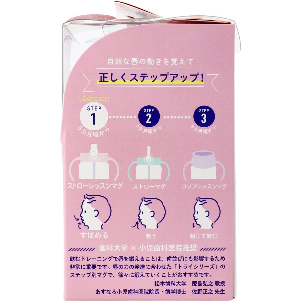 リッチェル トライ ストローレッスンマグSD パープル