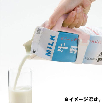 使っていいね！ 持ちやすい 牛乳パックハンドル ピンク