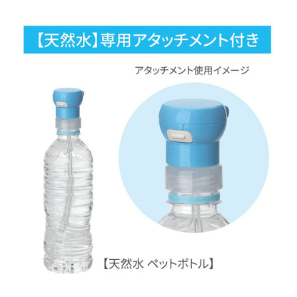 ペットボトルストローキャップ アタッチメント付 ピンク