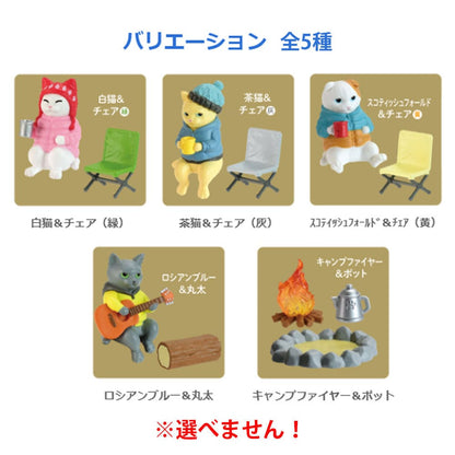 フィギュア ねこの休日 キャンプファイヤー編 BOX 1個入
