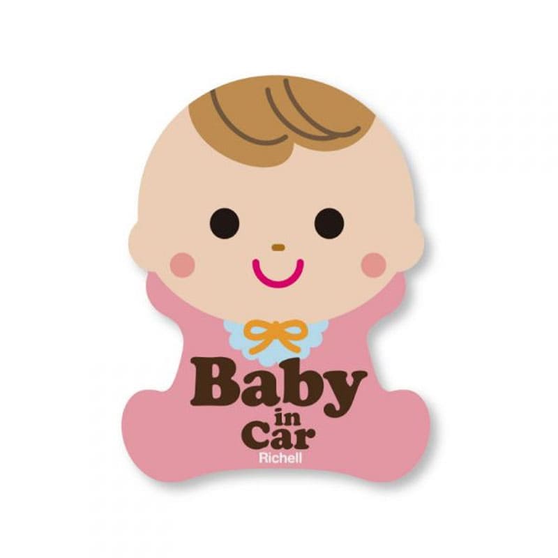 リッチェル セーフティ反射ステッカー 赤ちゃん 外貼りタイプ 1枚入