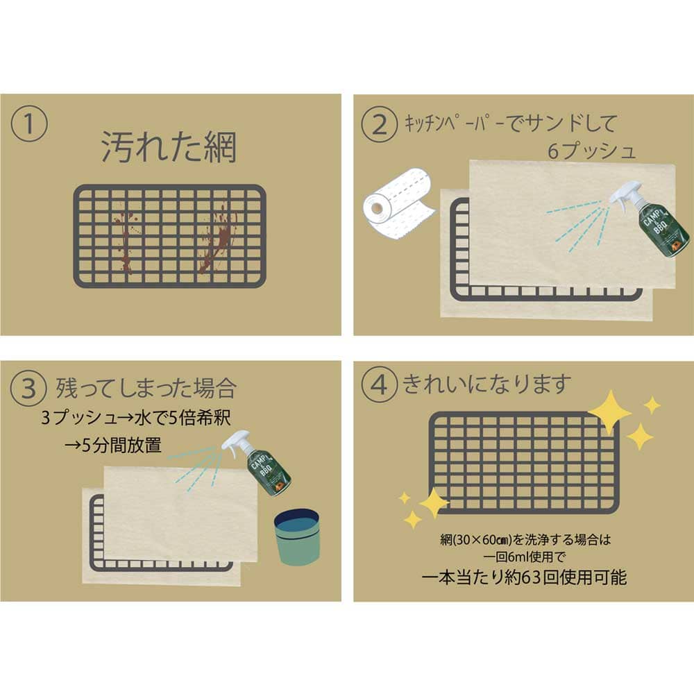 キャンプ＆バーベキュークリーナー CAMP&BBQ CLEANER 380mL