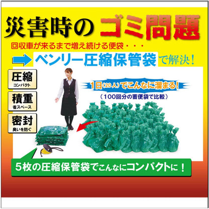ベンリー圧縮保管袋セット 空気抜き付 タイプ2 5MX2-6P 1セット