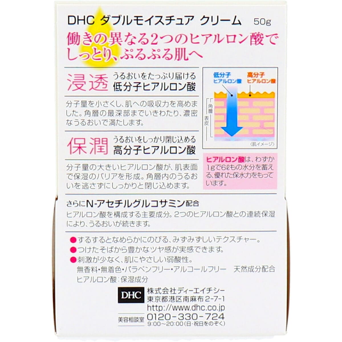 ＤＨＣ　ダブルモイスチュア　クリーム　５０ｇ