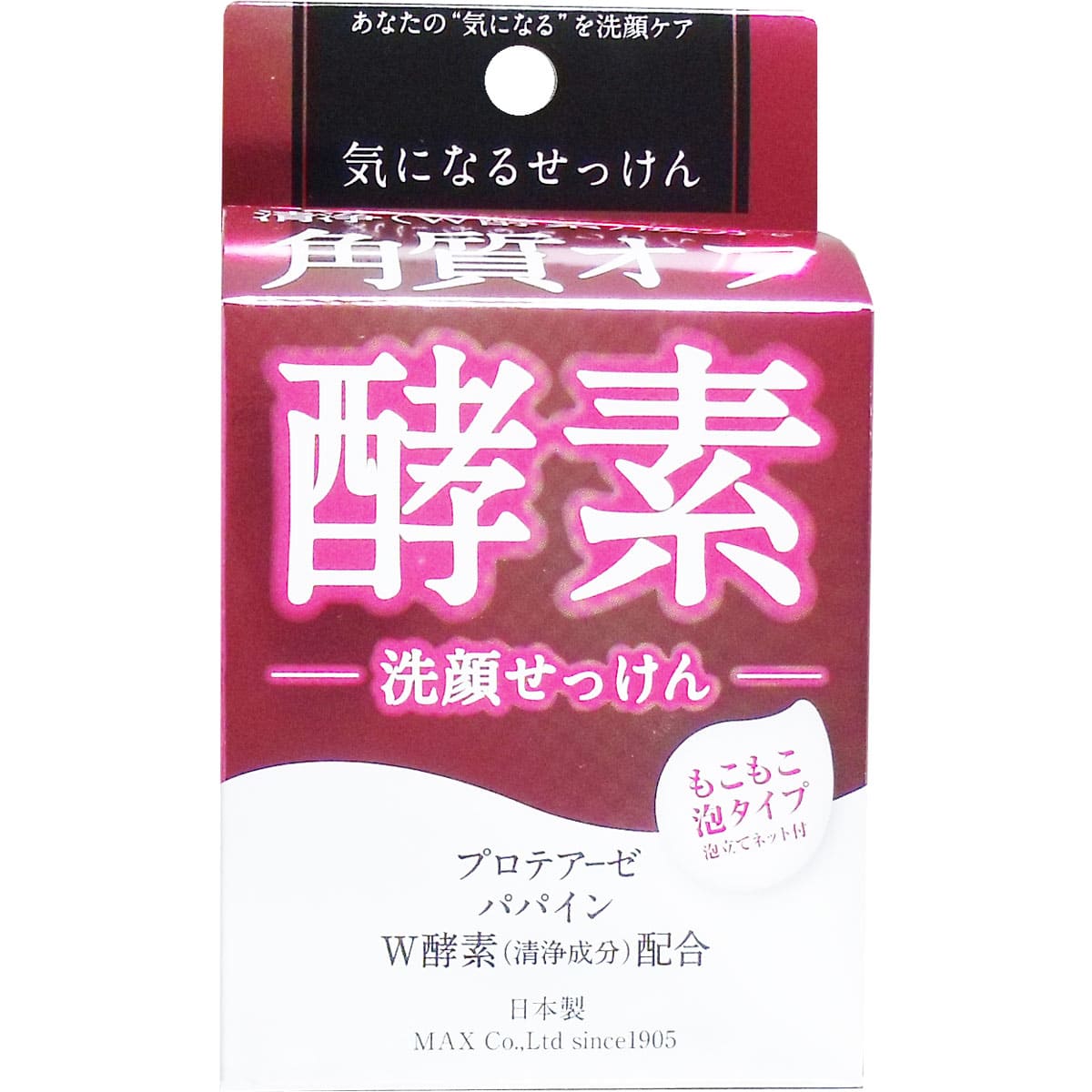 気になる洗顔石けん 酵素 ８０ｇ