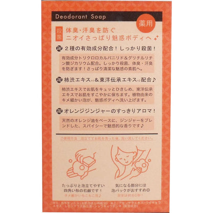 柿渋エキス配合 薬用デオドラント アロマティックソープ 100g