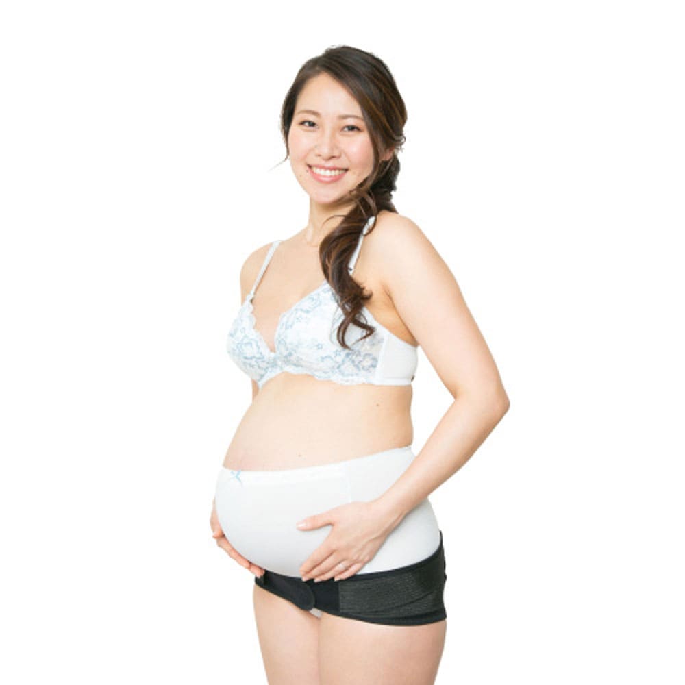 ピジョン 妊娠中から使える骨盤ベルト ブラック マタニティLサイズ