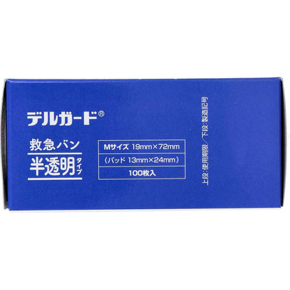 デルガード 救急バン 半透明タイプ Ｍサイズ １００枚入