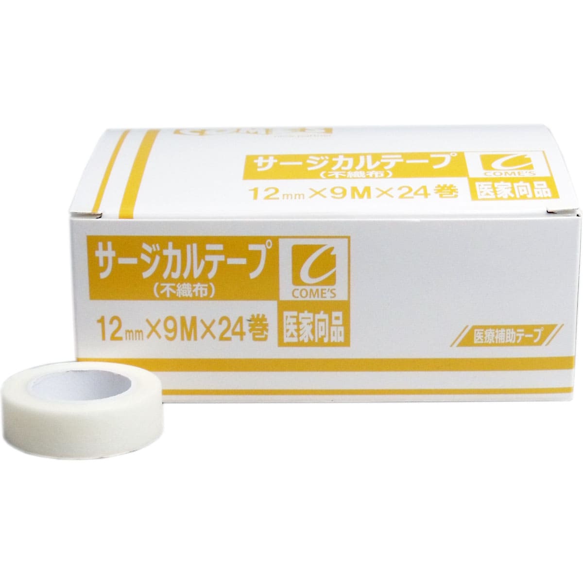 医家向品 サージカルテープ 不織布タイプ １２ｍｍ×９Ｍ×２４巻