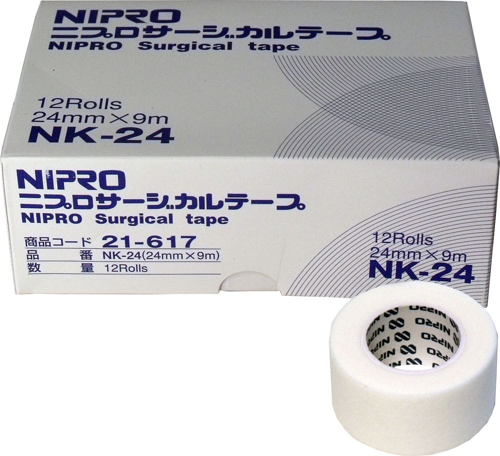 ニプロ　サージカルテープ　ＮＫ-２４　２４ｍｍ×９ｍ　業務用１２巻入