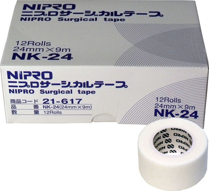 ニプロ　サージカルテープ　ＮＫ-２４　２４ｍｍ×９ｍ　業務用１２巻入