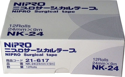 ニプロ　サージカルテープ　ＮＫ-２４　２４ｍｍ×９ｍ　業務用１２巻入